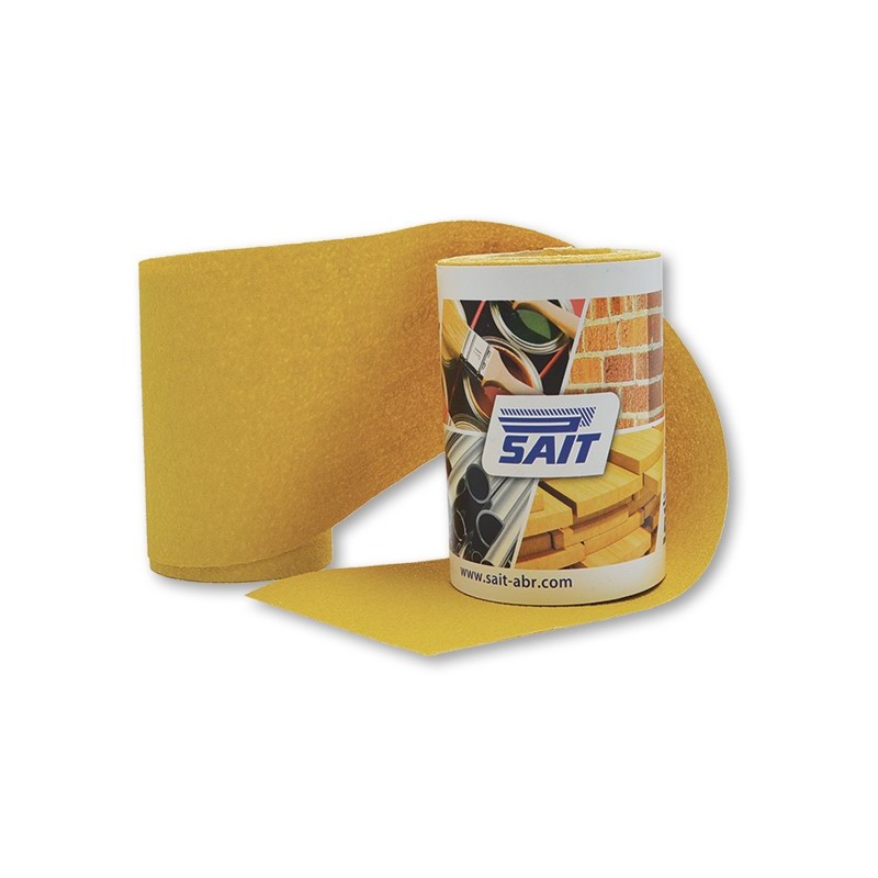SAIT Abrasivi, RM-Saitac AY-D, Mini rollo de papel abrasivo, para Madeira, Carrocería y Otras Aplicaciones