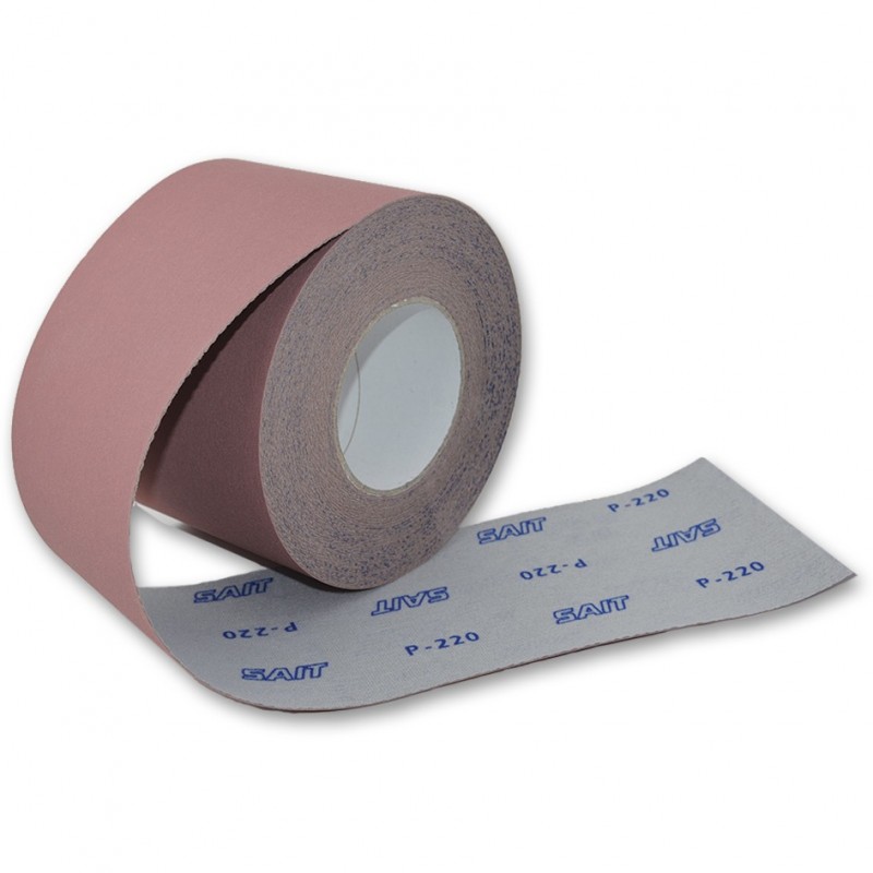 SAIT Abrasivi, RI-Saitac-Vel 3S, Mini rollo de papel abrasivo, para Madeira Aplicaciones